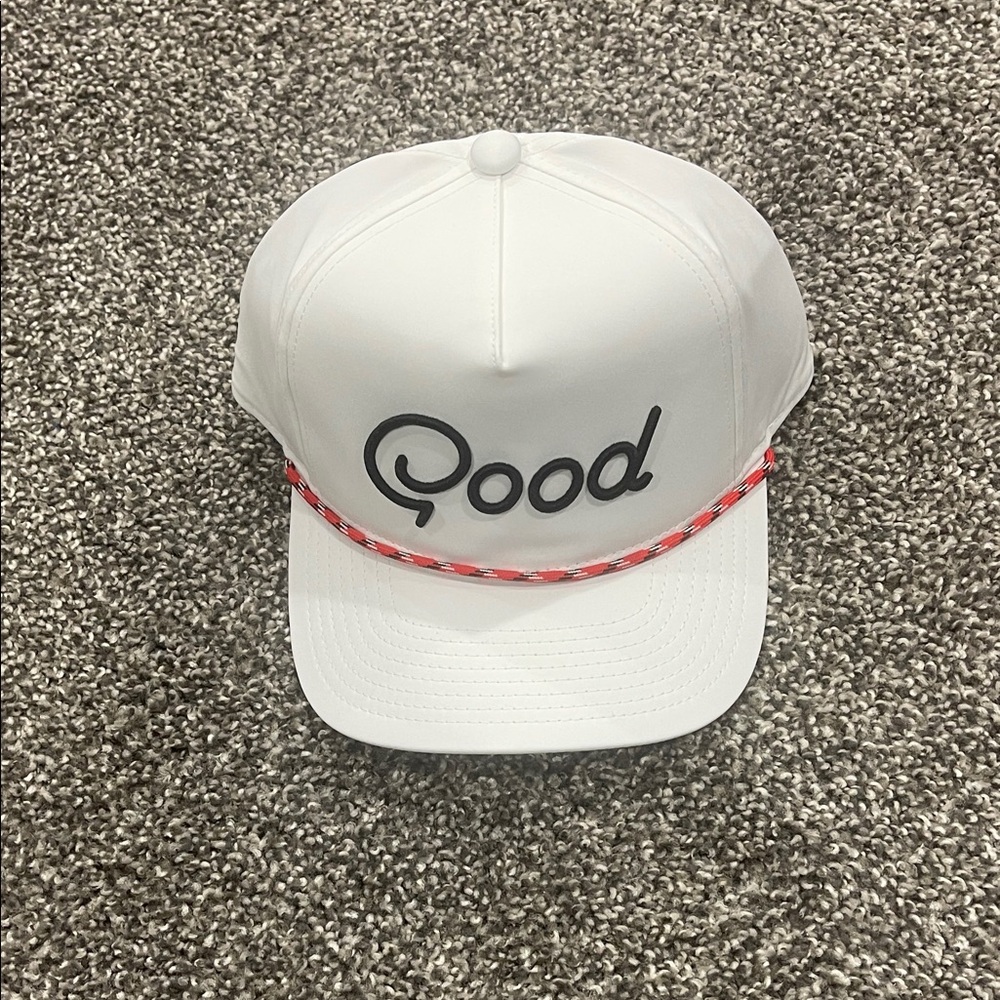 NWT White Trucker Good Good Golf Hat.